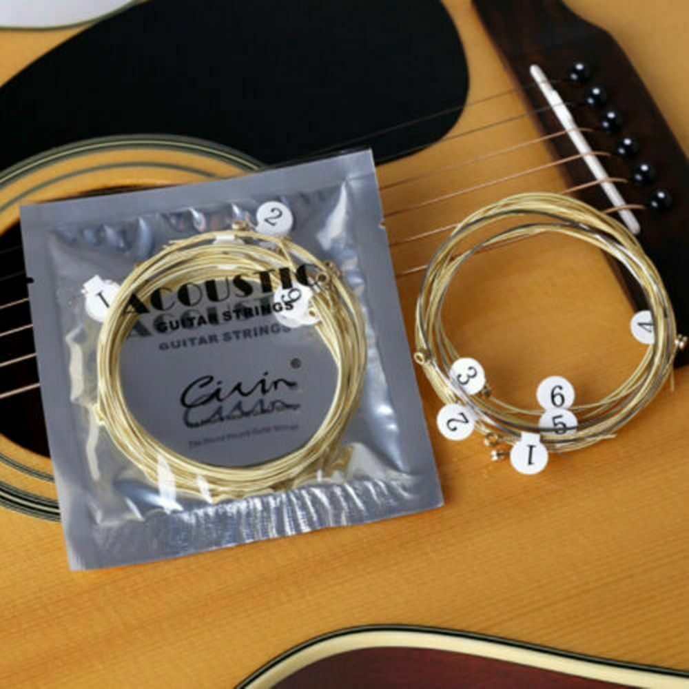 Lots 6PCS Acoustic Guitar Strings Set Phosphor Bronze&Steel Strings Accessoriess
