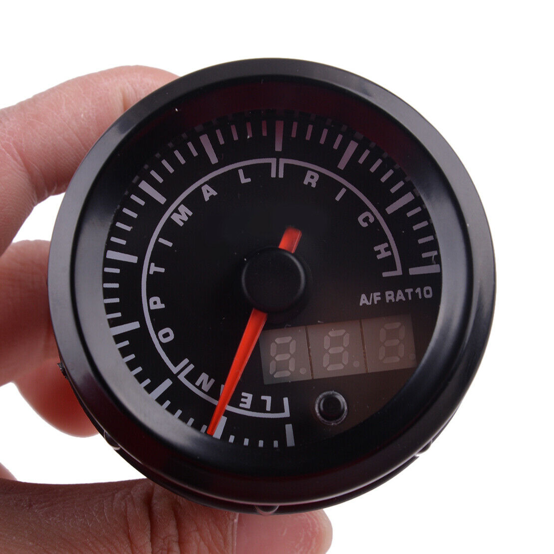 52mm 7 Color LED Digital & Pointer Car Auto Air Fuel Ratio Monitor Racing Gauge