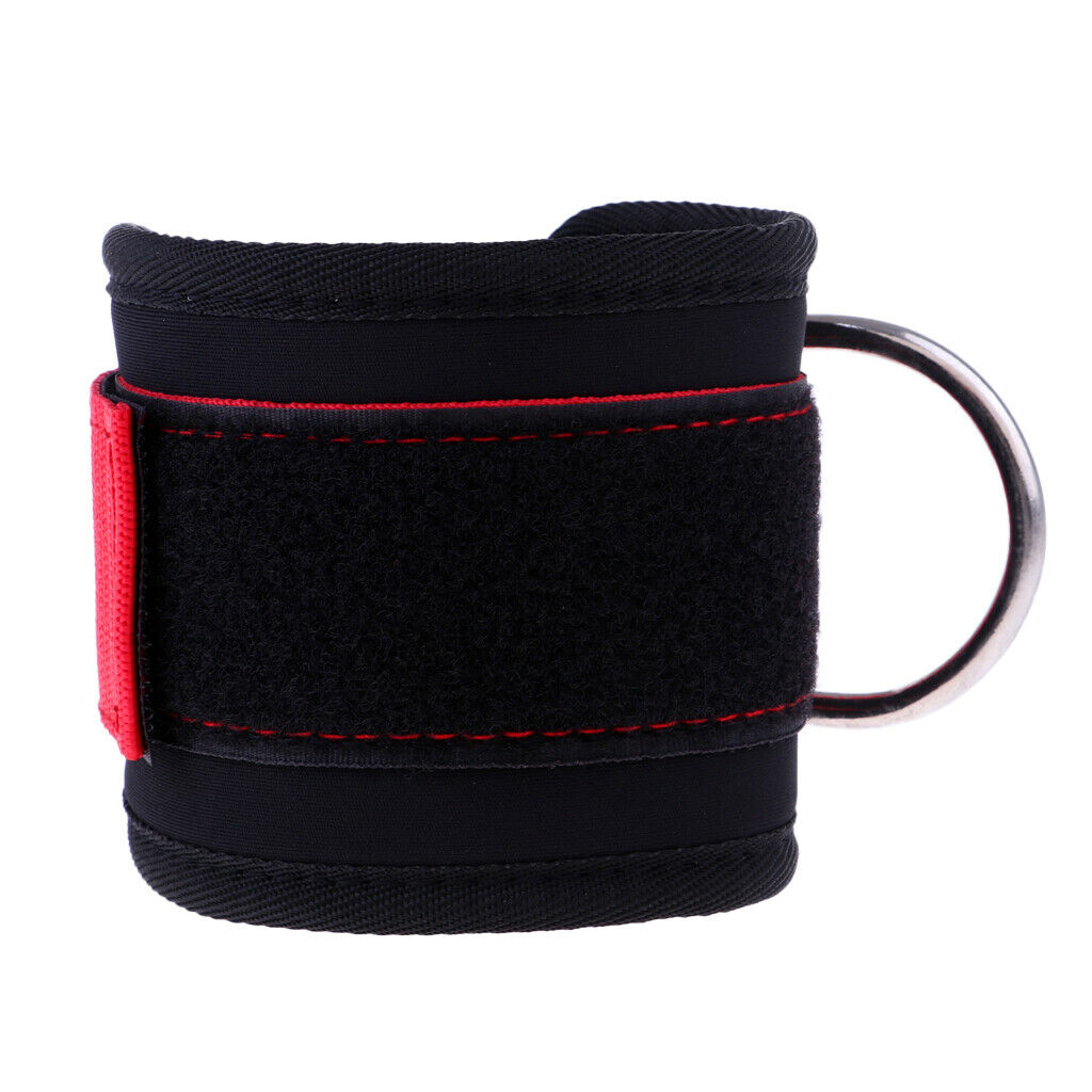 2 Pieces Adjustable Fitness Ankle Strap Leg Cable Attachment Loop Wrap