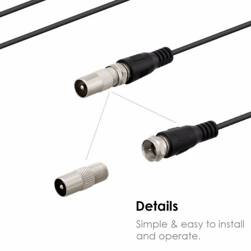1080P Indoor Digital TV Antenna HD HDTV Antena Cable DVB-T DVB-T2 VHF U.l8
