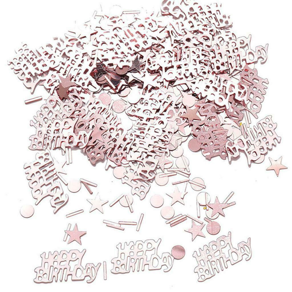 Shiny Metallic 30g Assorted Happy Birthday Confetti Sprinkle Party Decor