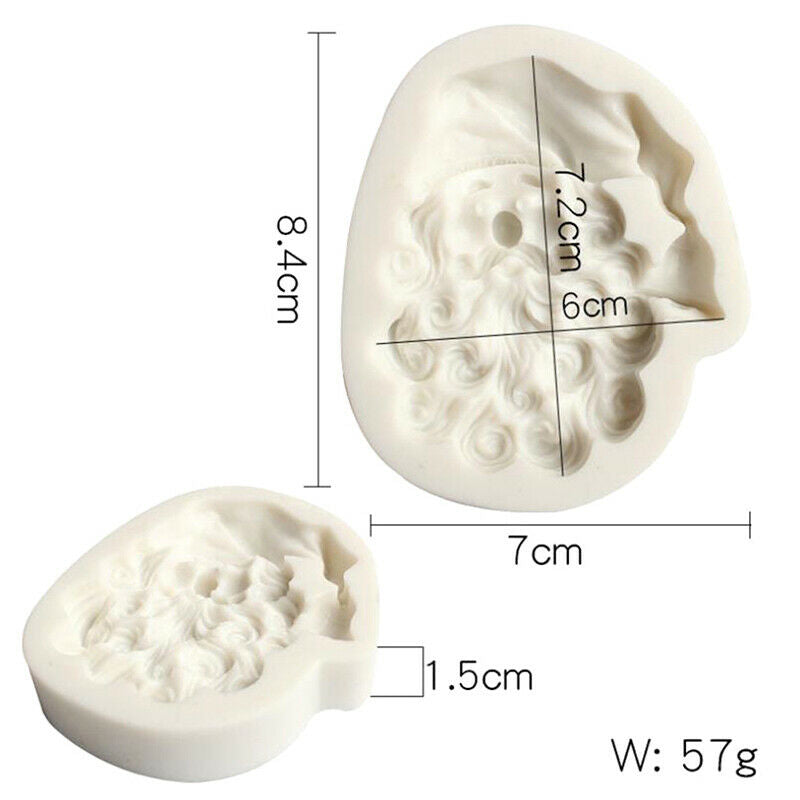 Christmas Santa Claus Silicone Mold Sugarcraft &Chocolate Mold Cake Baking De SJ