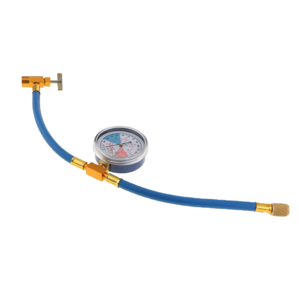 R134A to R12/R22 Car A/C Refrigerants Recharge Hose Pipe 350PSI 2 Pcs Blue