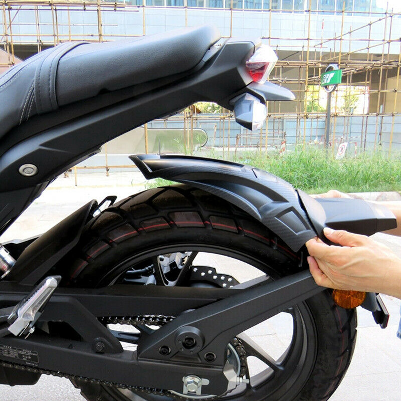 Motorcycle Bikes Rear Wheel Fender Splash Guard Cover Extended Mudguard Baffle