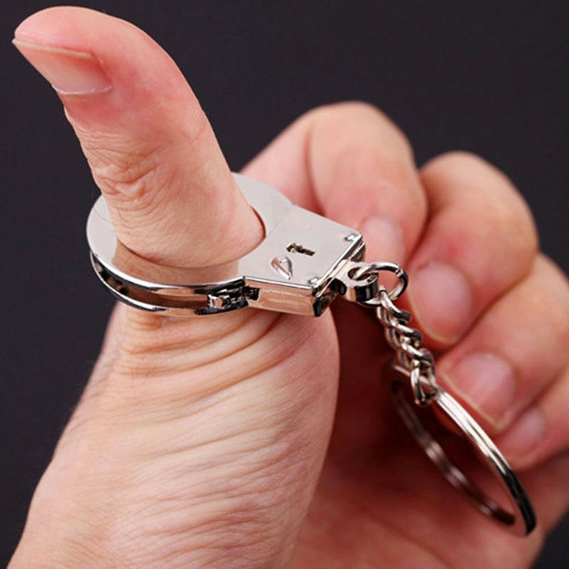 Fashion Men's New Gift Key Chains Keychain Keyfob Keyring Handcuffs Mini size