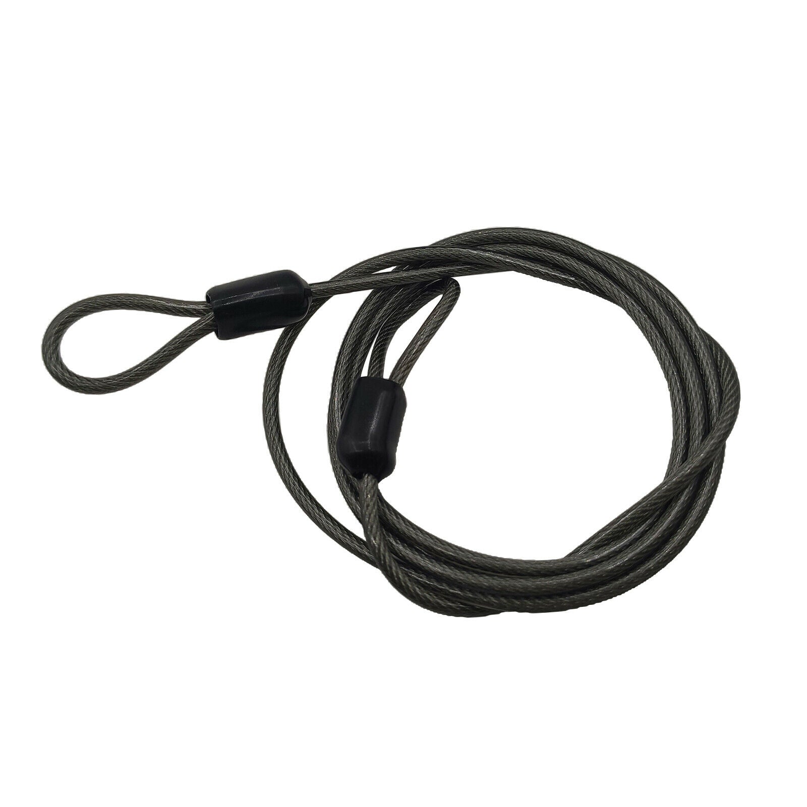 2pack Sport Security Loop Bike Cable Lock Chain Steel Core 100cm x 4mm