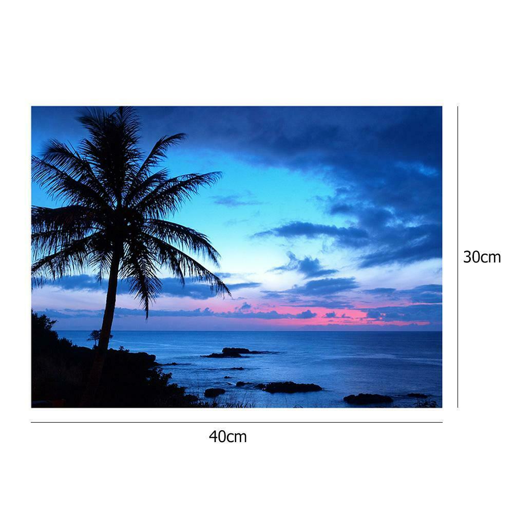 Coconut Tree 5D Full Drill Diamond Painting Embroidery DIY Craft Needlework @