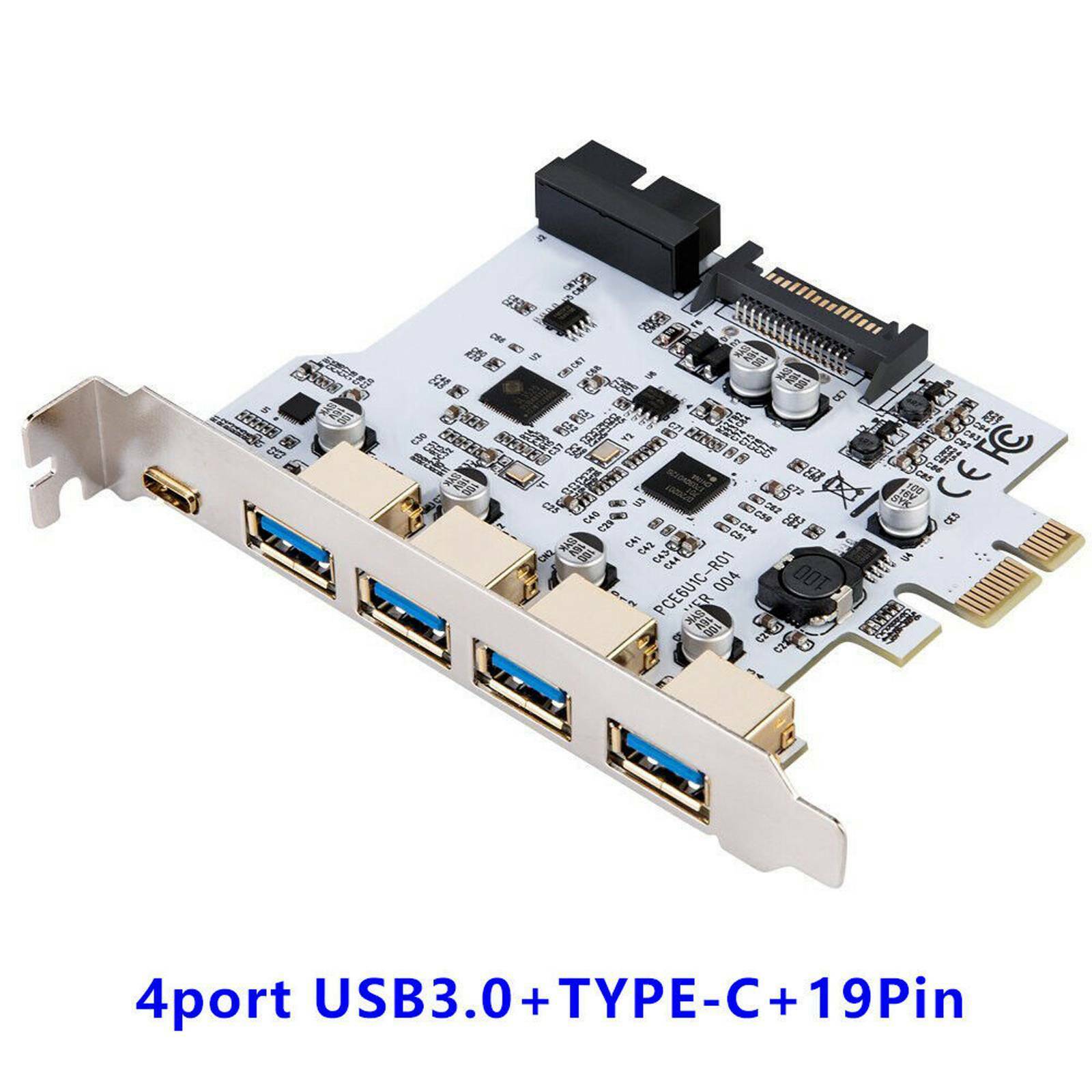 USB 3.0 PCI-E Type C Expansion Card PCI Express PCI-E to USB 3.1 Card Adapter