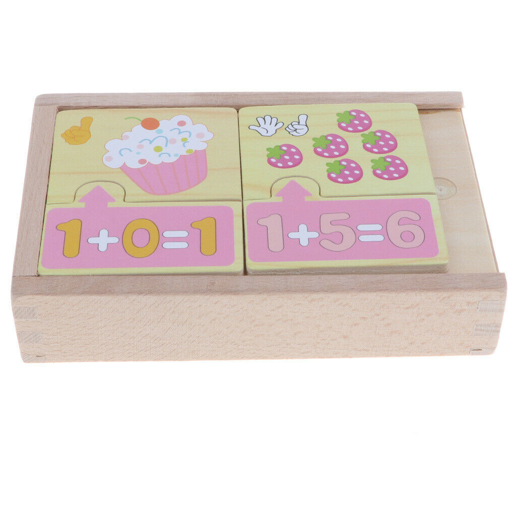 Montessori Educational Toys Wooden Math Puzzle Preschool Early Learning Toys