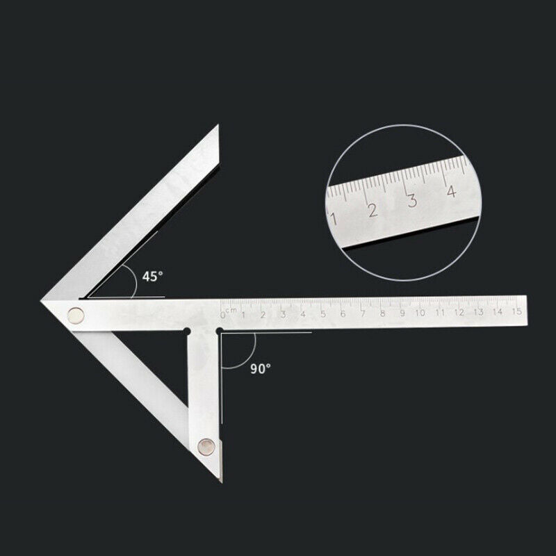 1pc High Accuracy Center angle Gauge Center Mark Gauge Center Marking Ru_AU
