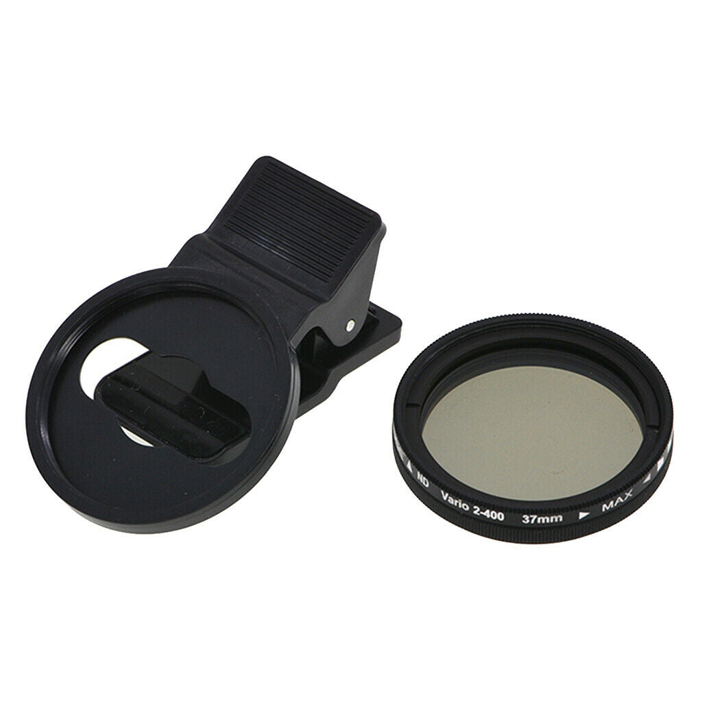 Professional Cell Phone 37mm Clip on ND 2 400 Cell Phone Camera Lens Filters