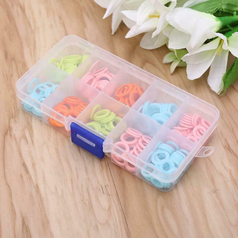 240pcs Round Knit Knitting Marking Circles Rings Markers Crochet Stitch DIY Tool