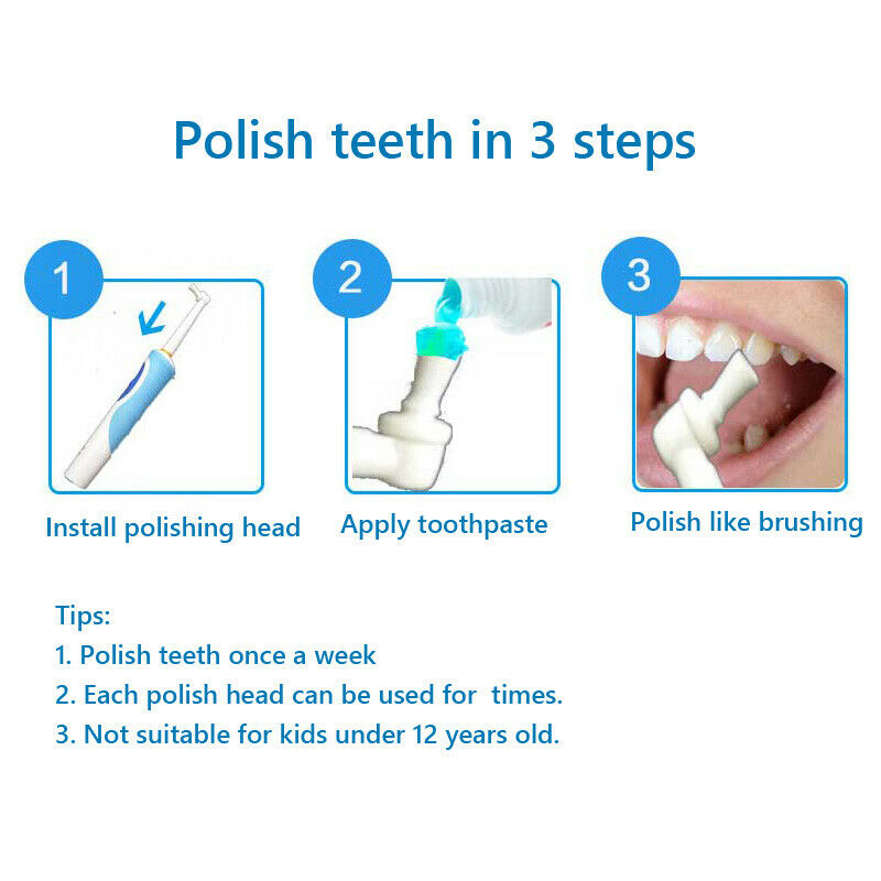 Dental Teeth Whitening Polisher Replacement Heads for Electric Toothbrush Oral-B