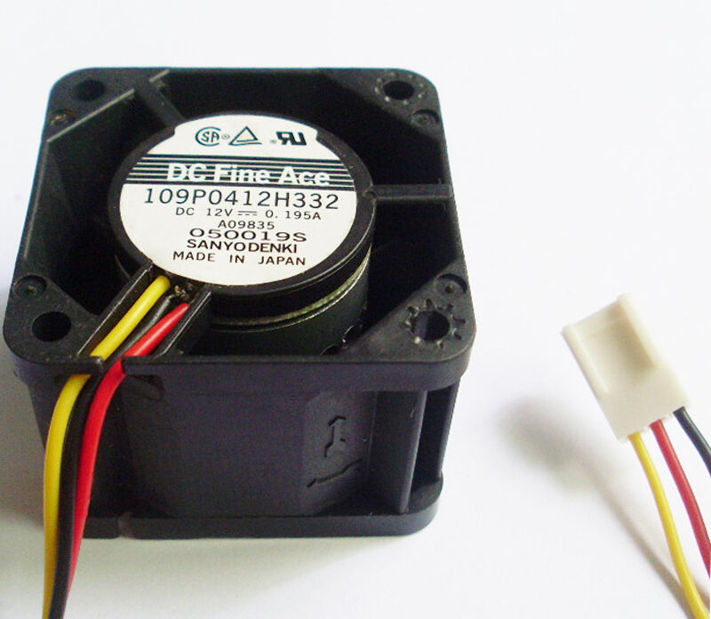 5pcs SANYO 109P0412H332 40x40x28mm 40mm DC Fan 4028 12V 3 pin Wire