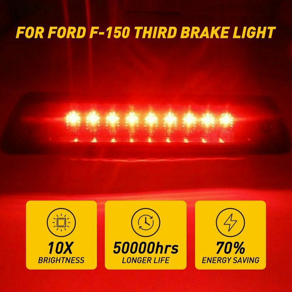 Third Brake Light LED Smoke Rear Reverse Cargo Lamp For 2009-2014 Ford F-150