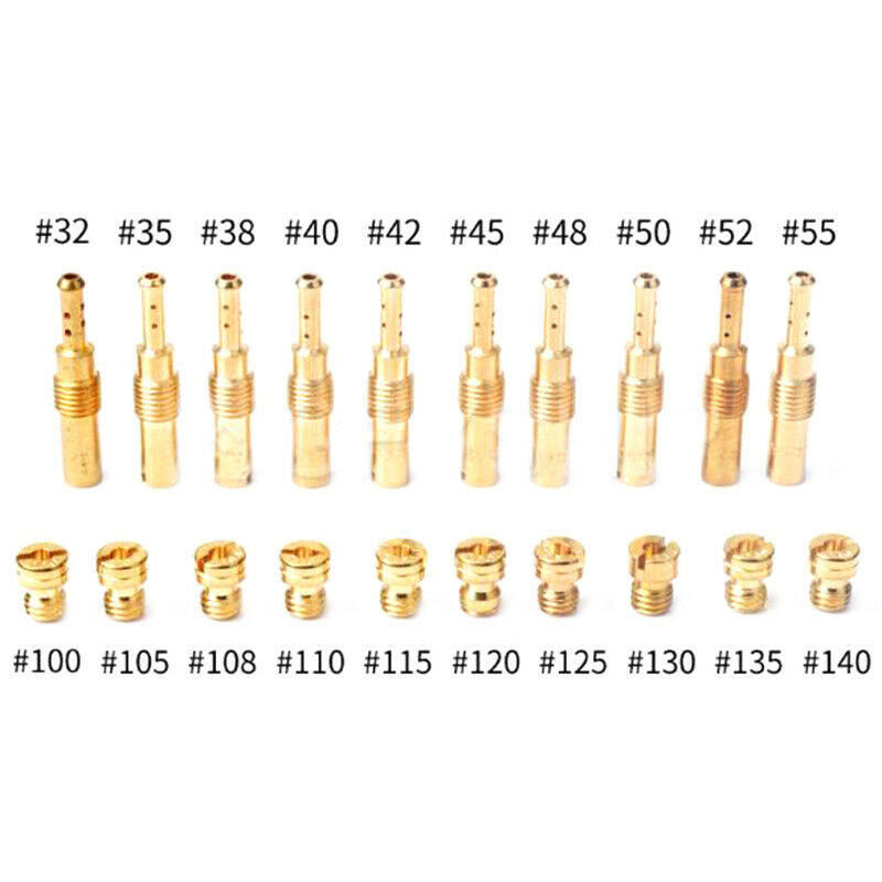 20X Carburetor Main Jet & Slow Pilot Jet Kit Set For PWK Keihin OKO CVK TypeEBBD