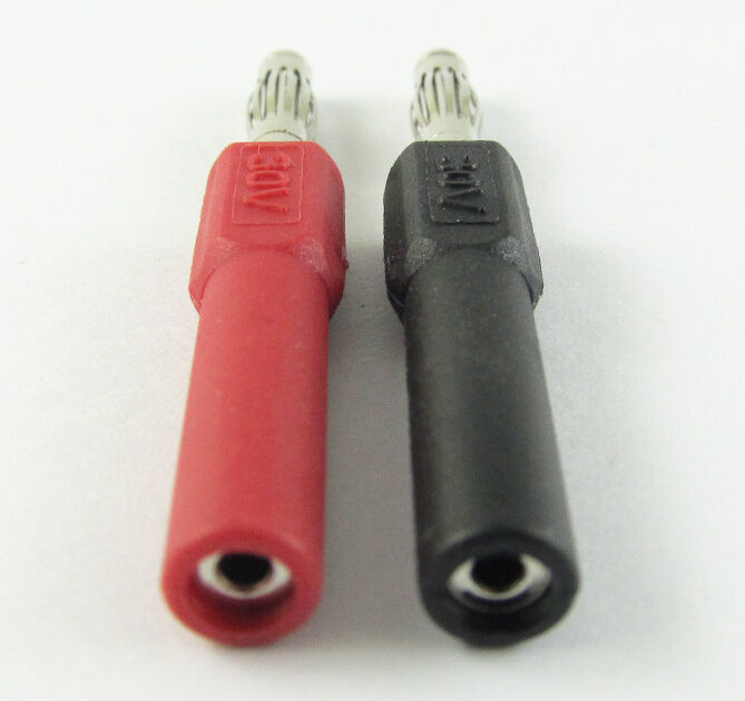 10pcs High Quality 4mm Banana Plug to 2mm Banana Female Jack Adapters Converters