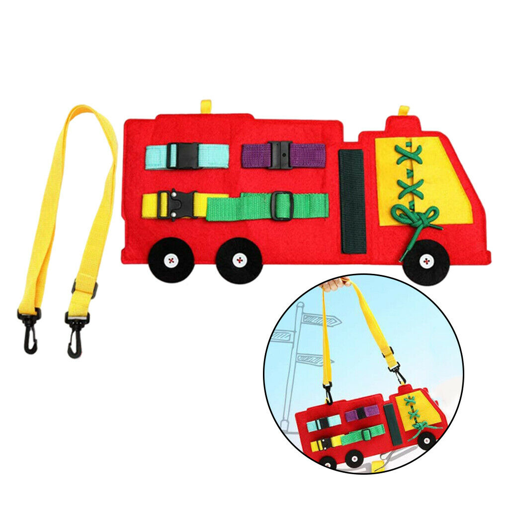 Felt Busy Board Toys Montessori Basic Skills Practice Board Travel Toys