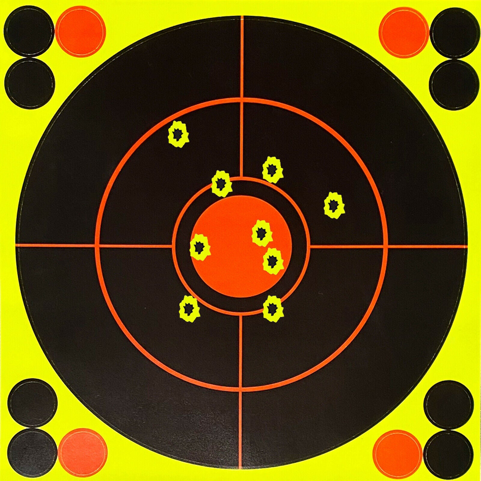 10x Shooting Paper Target Splatter Targets Aim Practicing Stickers Supplies