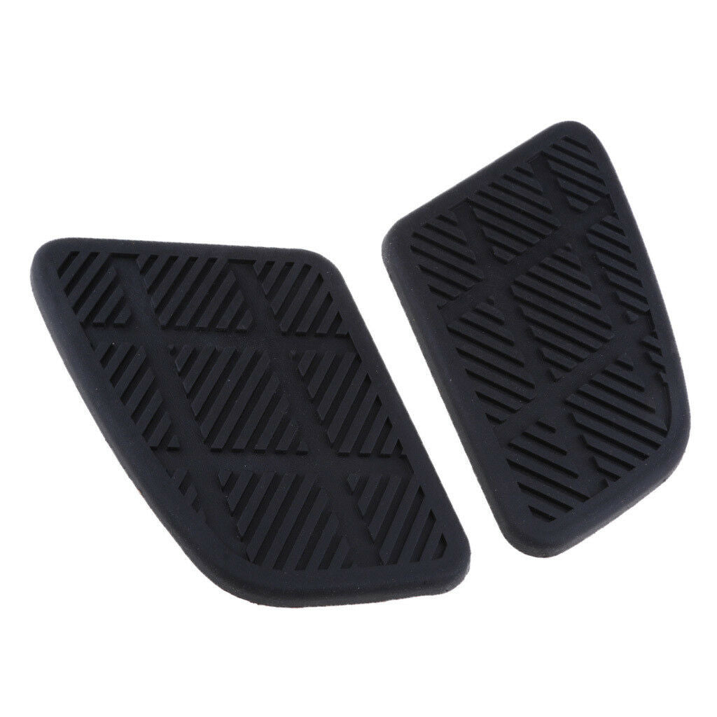 2Pcs Motorcycle Square Fuel Tank Traction Pads Gas Pad Knee Grip Protectors