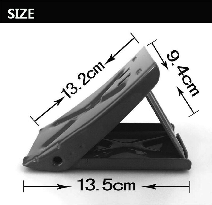 1X Antislip Vehicle Car Truck Wheel Tire Chock Stop Block Slope Anti-slip Black