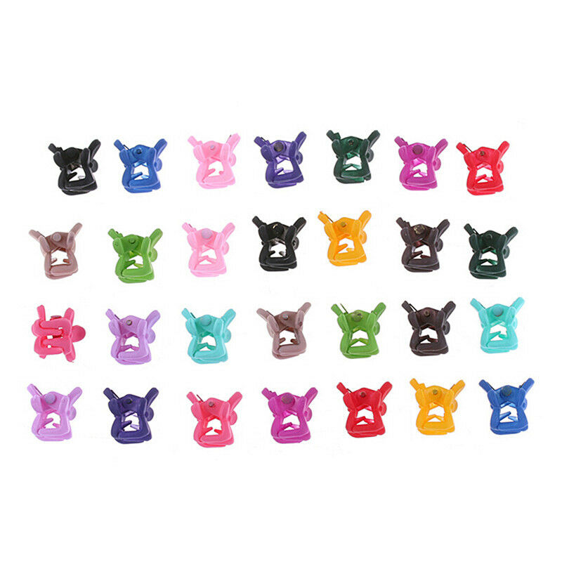 30X Mix Colored Girl Kid Baby Mini Flower Hair Claw Jaw Clip Hair Accessor.l8