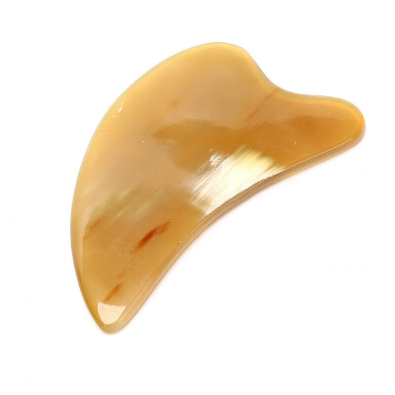 Natural Ox Horn Gua Sha Board Gouache Scraper Face Massager Facial Lift Scrap Pb