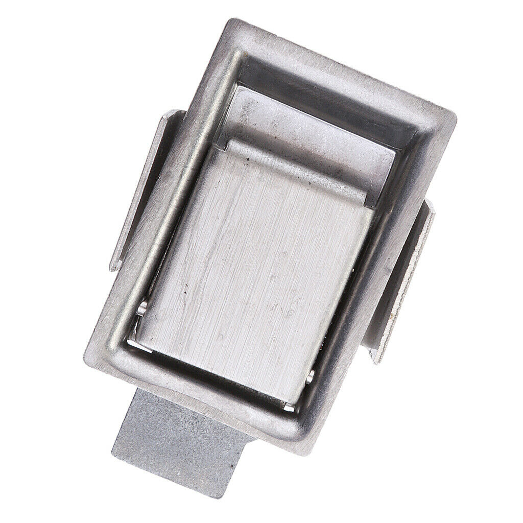 2X Mini Paddle Stainless Steel Flush Lock Recessed Mounted Latch -Tool Box