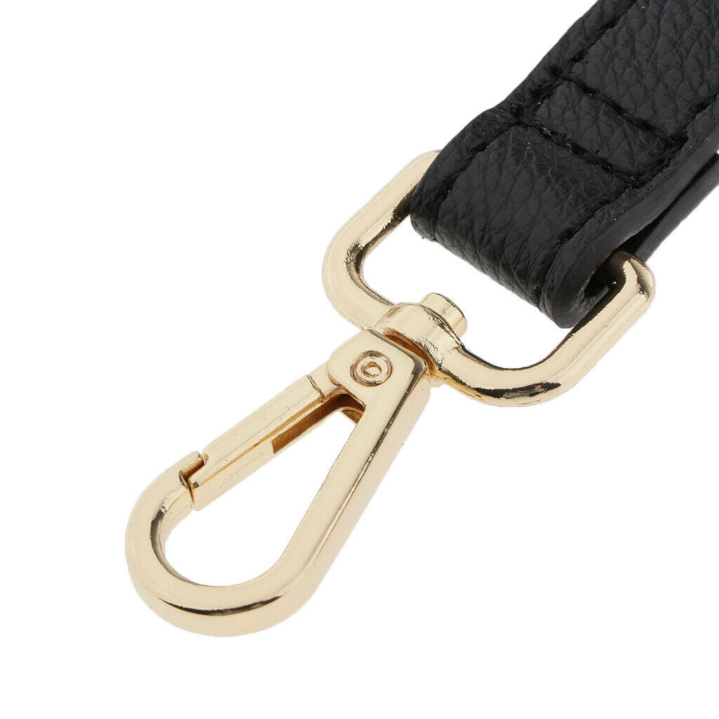 2X PU Leather Knitting Crochet Bag Bottom Base Bag Strap Bag Making Parts Black