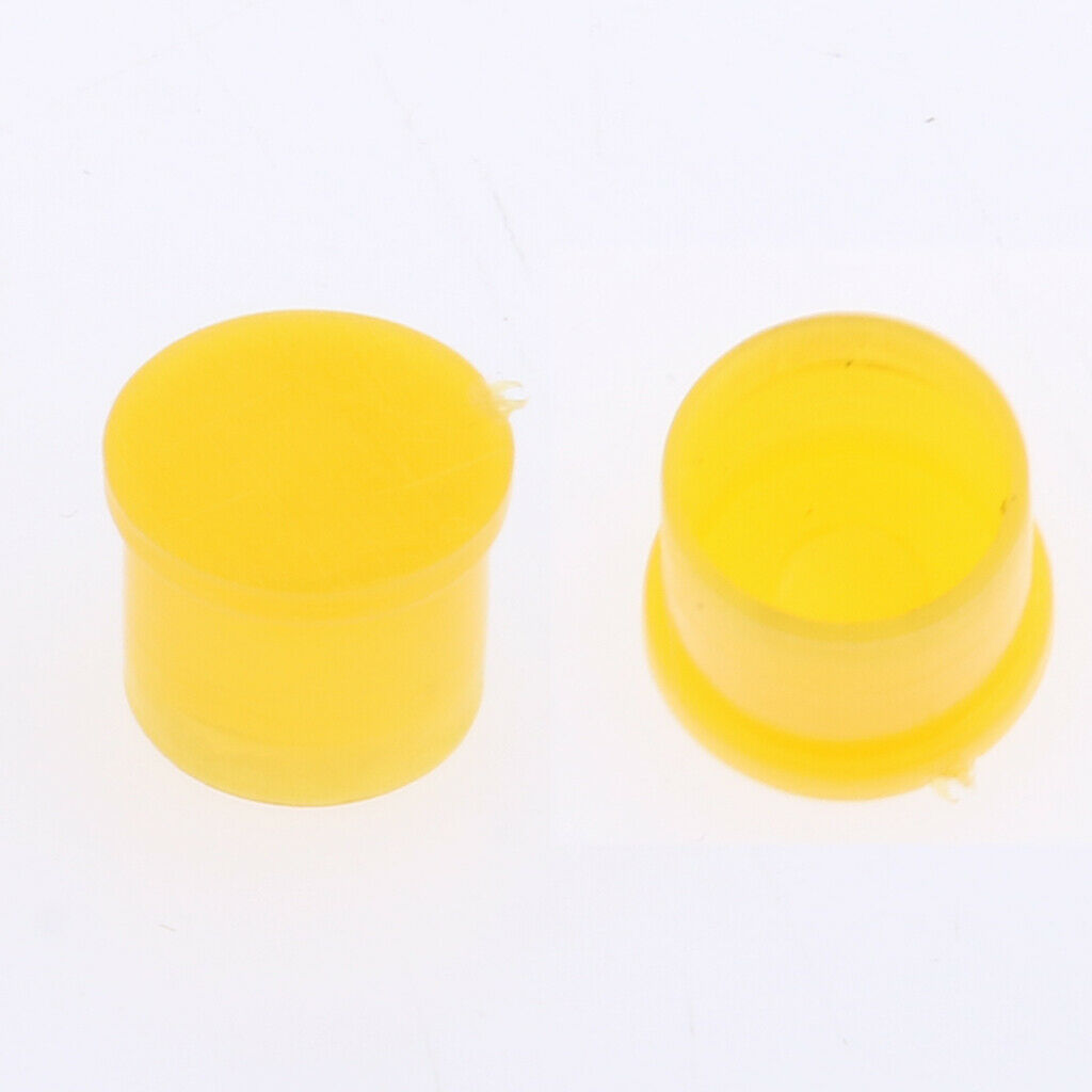 100pcs Yellow Plastic Covers Dustproof Dust  for SMA Female RF Connector
