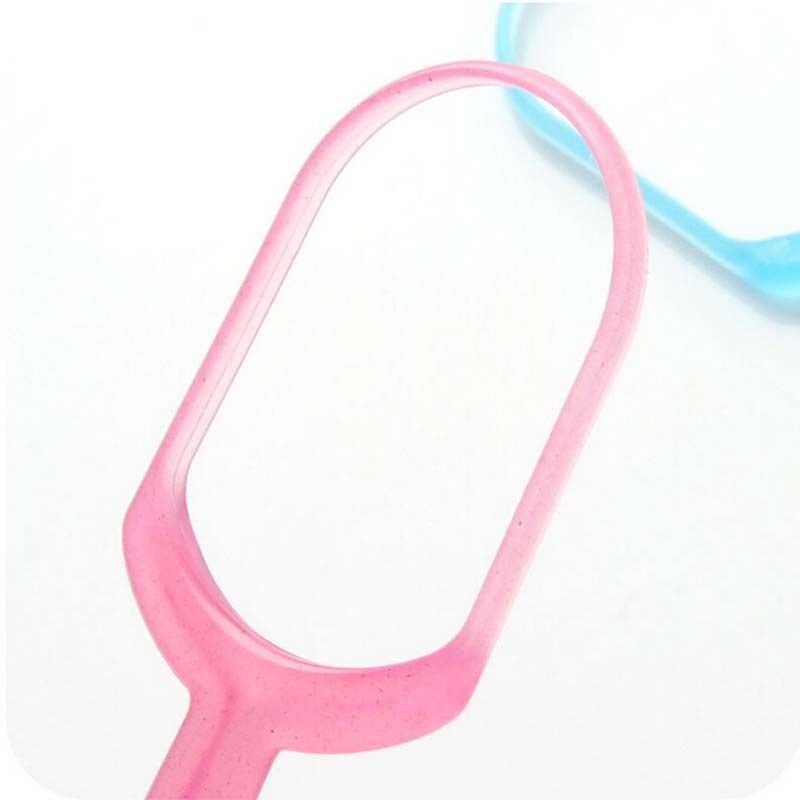 Unique Stainless Steel Tongue Cleaner Scraper Oral Hygiene Bad Breat.l8