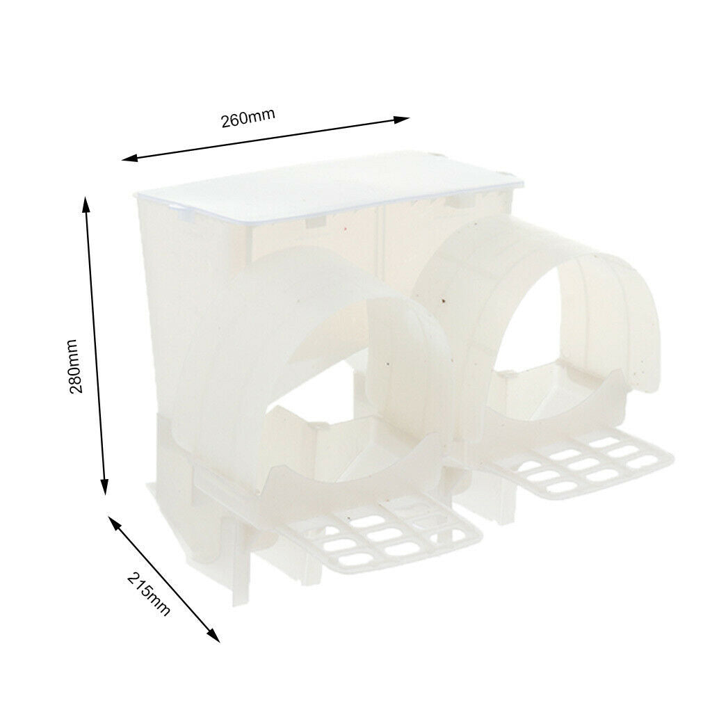 Practical Long Life Service Pigeon Supplies Double Feed Boxes Multifunction
