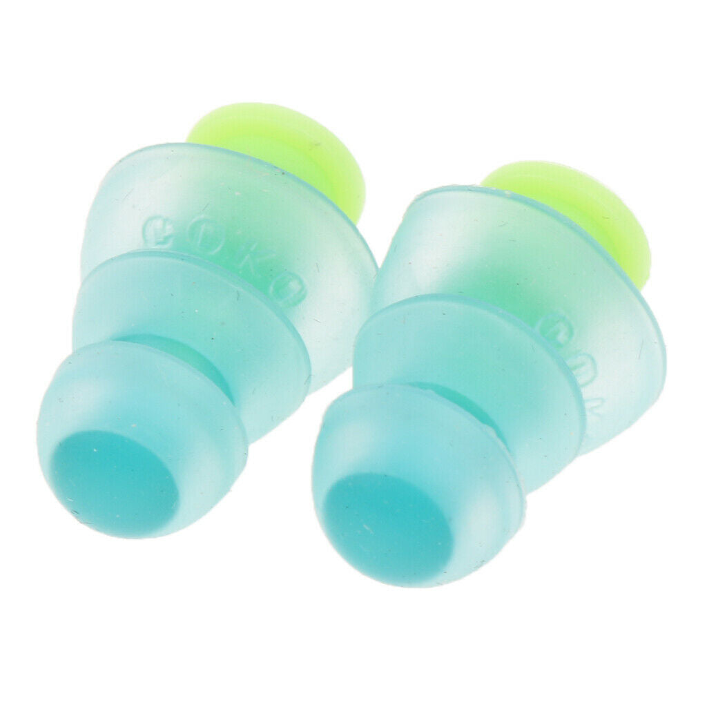 2 Pairs Silicone Earplugs Noise Canceling / Soundproof Foam Ear Plugs Protect