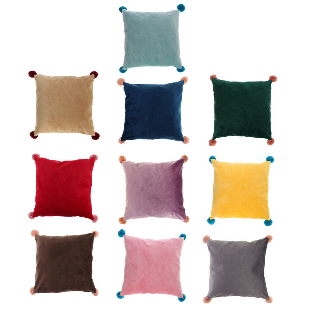 Solid Pure Color Pillowcases Home Decor Pillow Case 18x18 Inch Green