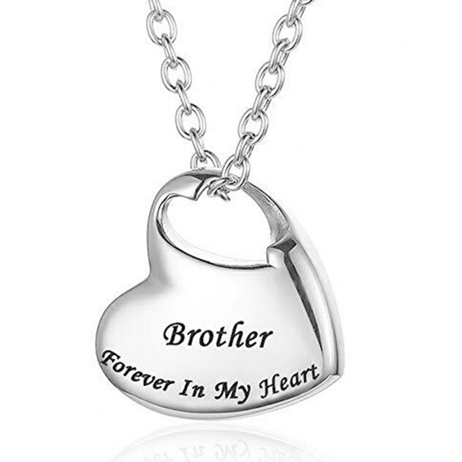 Dad Forever in My Heart Cremation Urn Pendant For Necklace With Funnel Kit