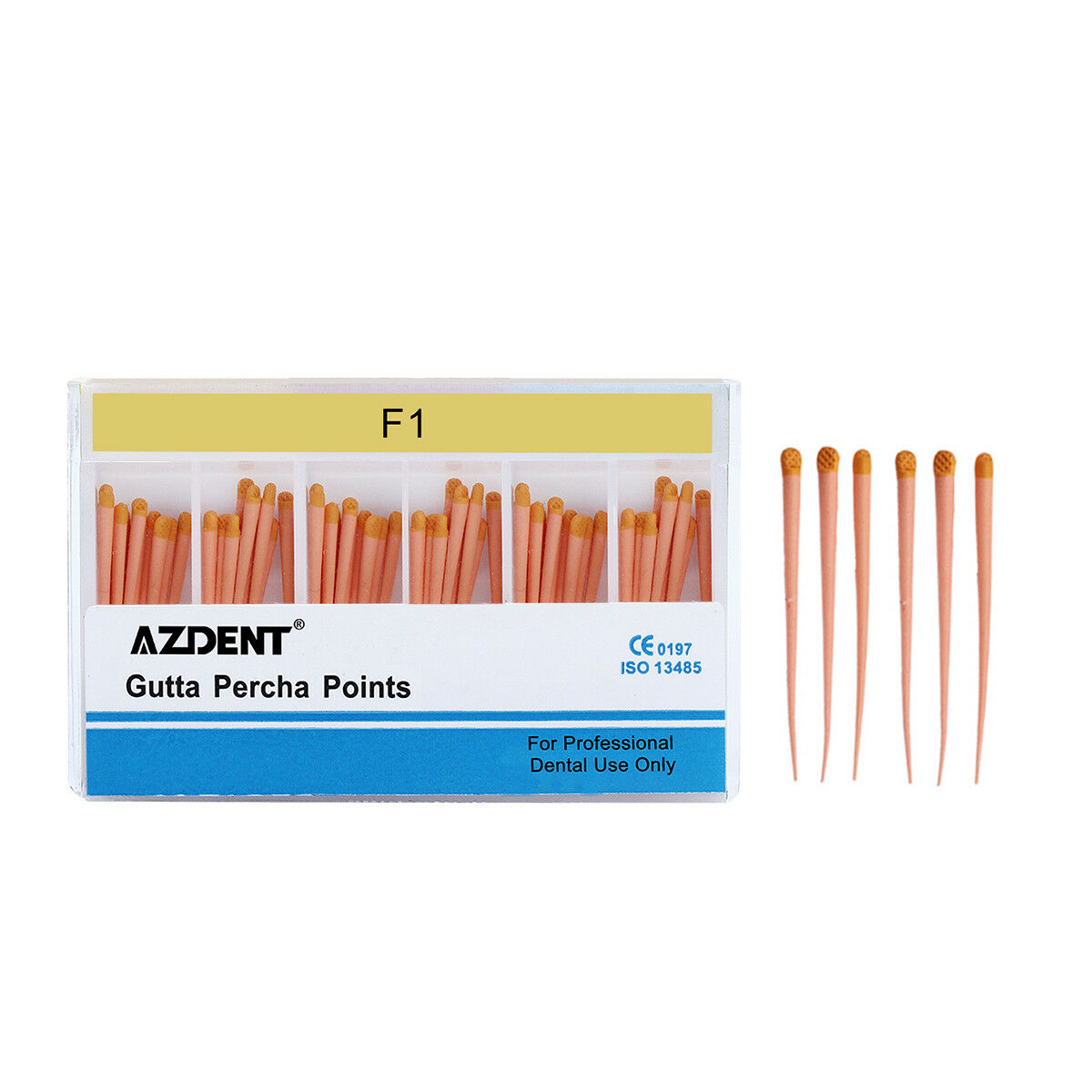 20 Packs Dental Lab Gutta Percha Points F1 Endo Root Canal Obturation AZDENT