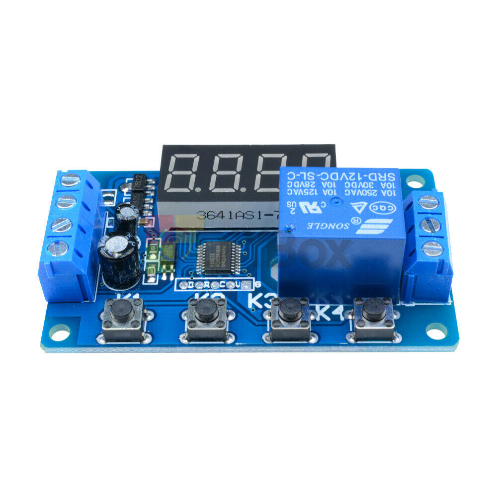 DC12V Digital Automation Delay Timer Control Switch LED Display Relay Module