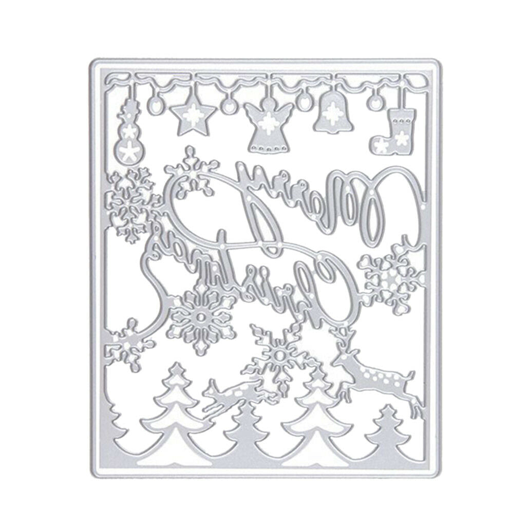 Metal Cutting Dies Stencil DIY Scrapbooking Embossing Tool-Merry Christmas