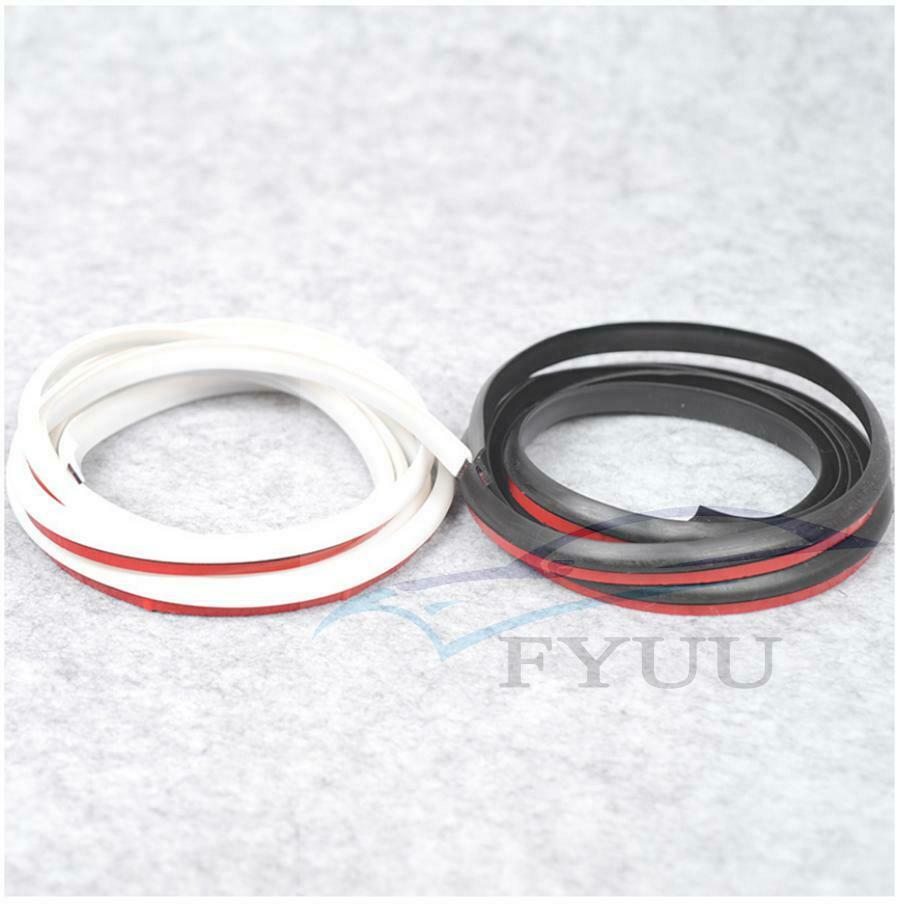 10M Rubber Car Sealing Strip Slanted T-Type Seal Weatherstrip Edge Trim White