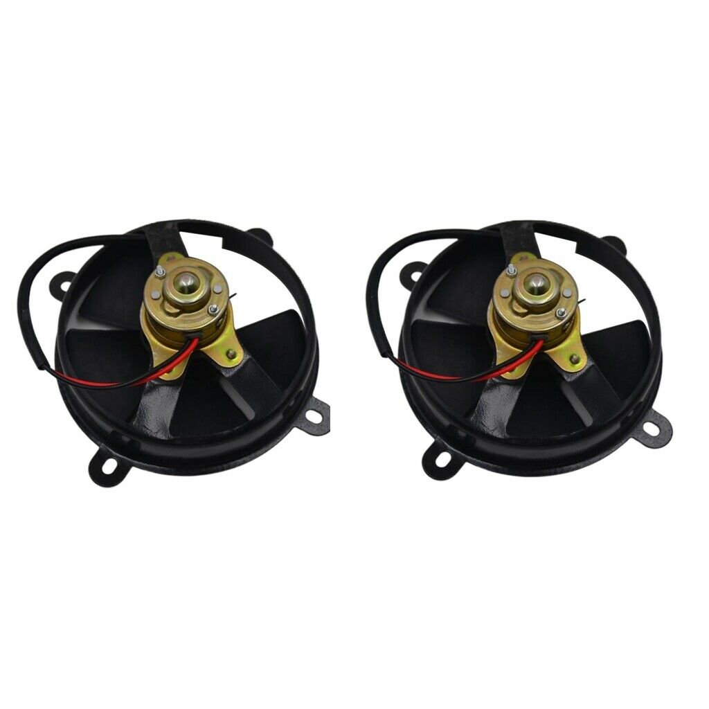 2x 6inch D152mm 5-blade 12V Radiator Cooling Fan Universal For 150cc ATV