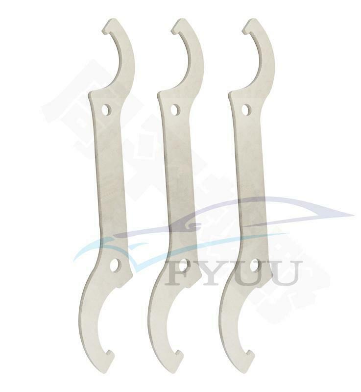 2Pcs Fork Cap Wrench Tool Front Rear Shock Absorber Remove Wrench Hook Spanner