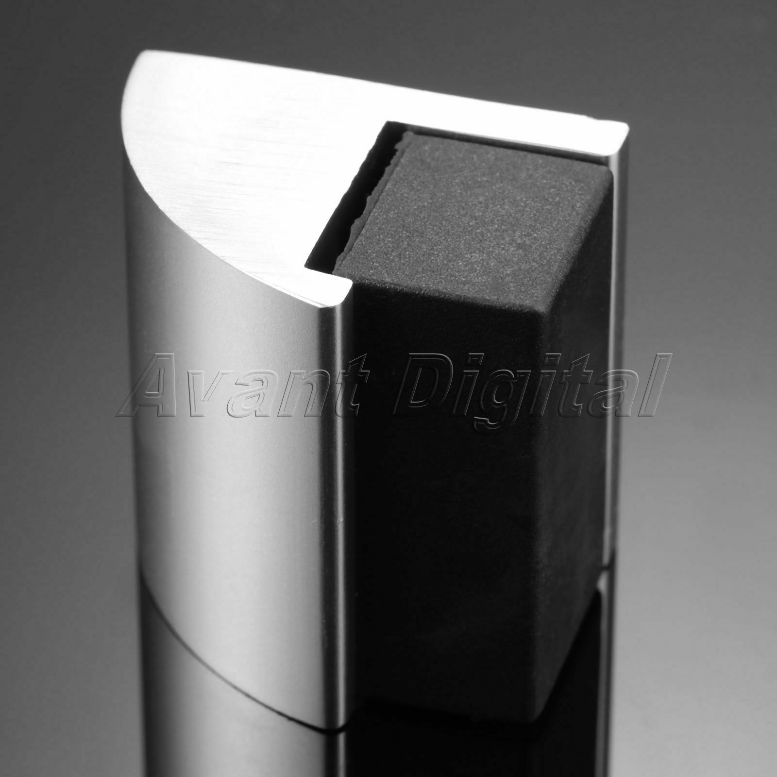 Furniture Hardware Door Stop Alloy Rubber Toilet Room Hidden Doorstop Holder 1X