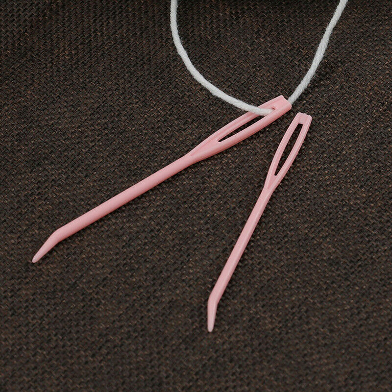 2x Bent Yarn Knitting Needles Big Eye Sewing Needles Tapestry Darning Needle TL