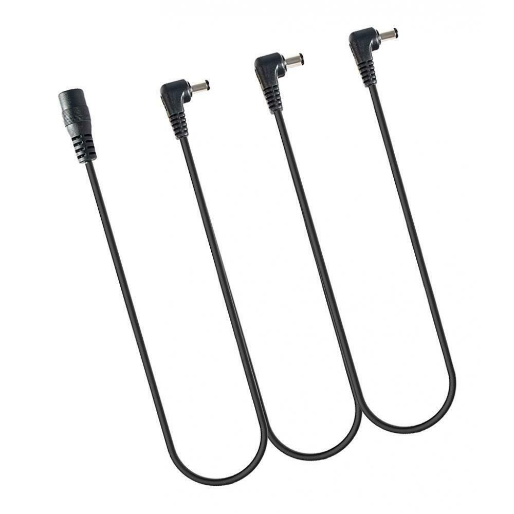 3 Pin Right-angled Daisy Chain Power Cord for Guitar Effects Pedal