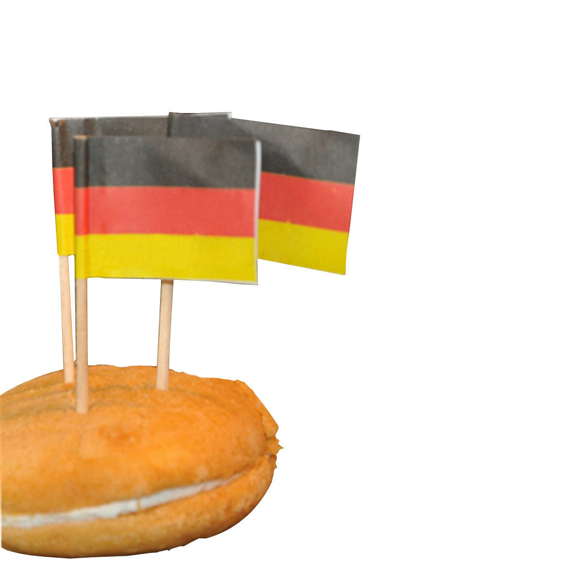 50x Germany Country Flag Picks Paper Toothpick Food Cupcake Cocktail Decor