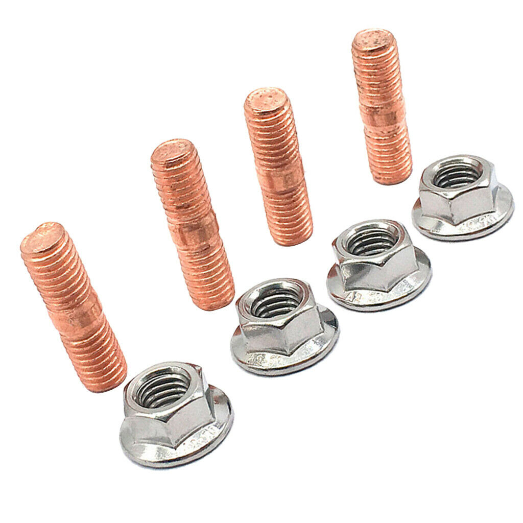 M10x1.5 Threaded  Studs Kit Flange Nuts High Strength T3 T4 T6