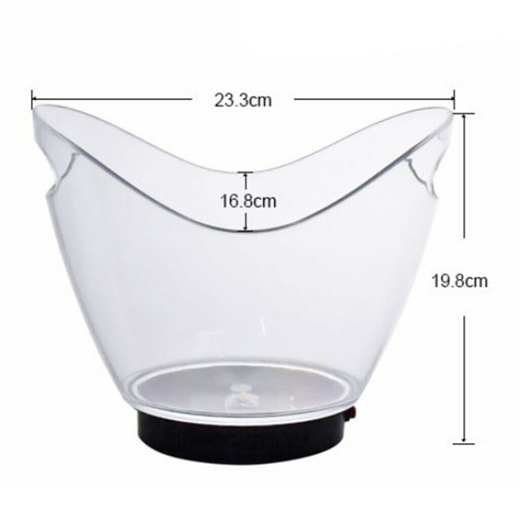 Luminous Ice Bucket Whisky Cooler Barrel Drink Freezer for Parties KTV Bar