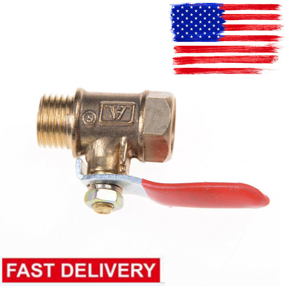 1/4'' M/F 6mmFull Ports Inline Brass Water Air Gas Fuel Line Shut off Ball Valve