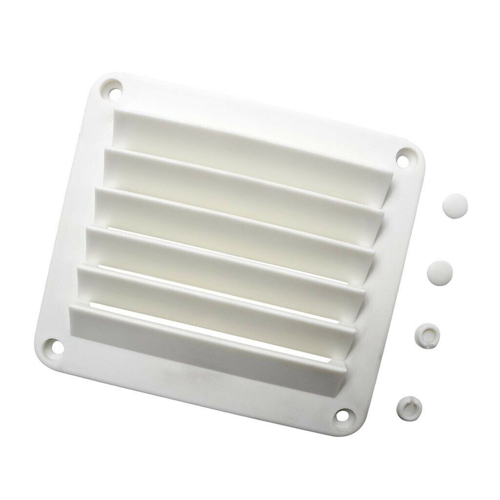 2pcs 5-1/2 x 4-7/8 inch Hose Intake Louvered Vent for Marine Boats - Rectangular
