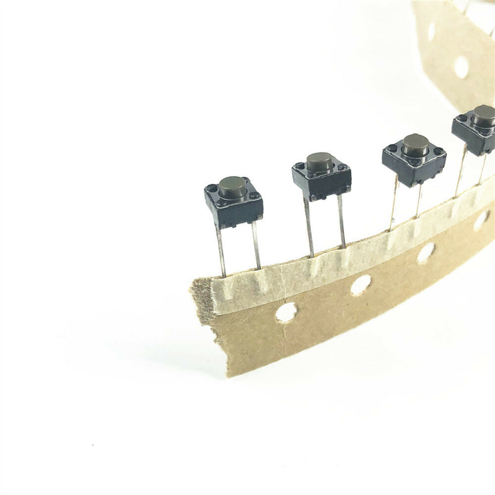 20PCS Black Tact Tactile Push Button Switch 6 x 6 x 20mm 2 Pins PCB Mounting